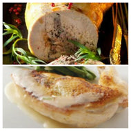 Le chapon en 2 cuissons